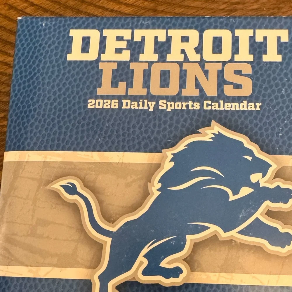 Detroit Lions 2026 Daily Sports Calendar - Blue